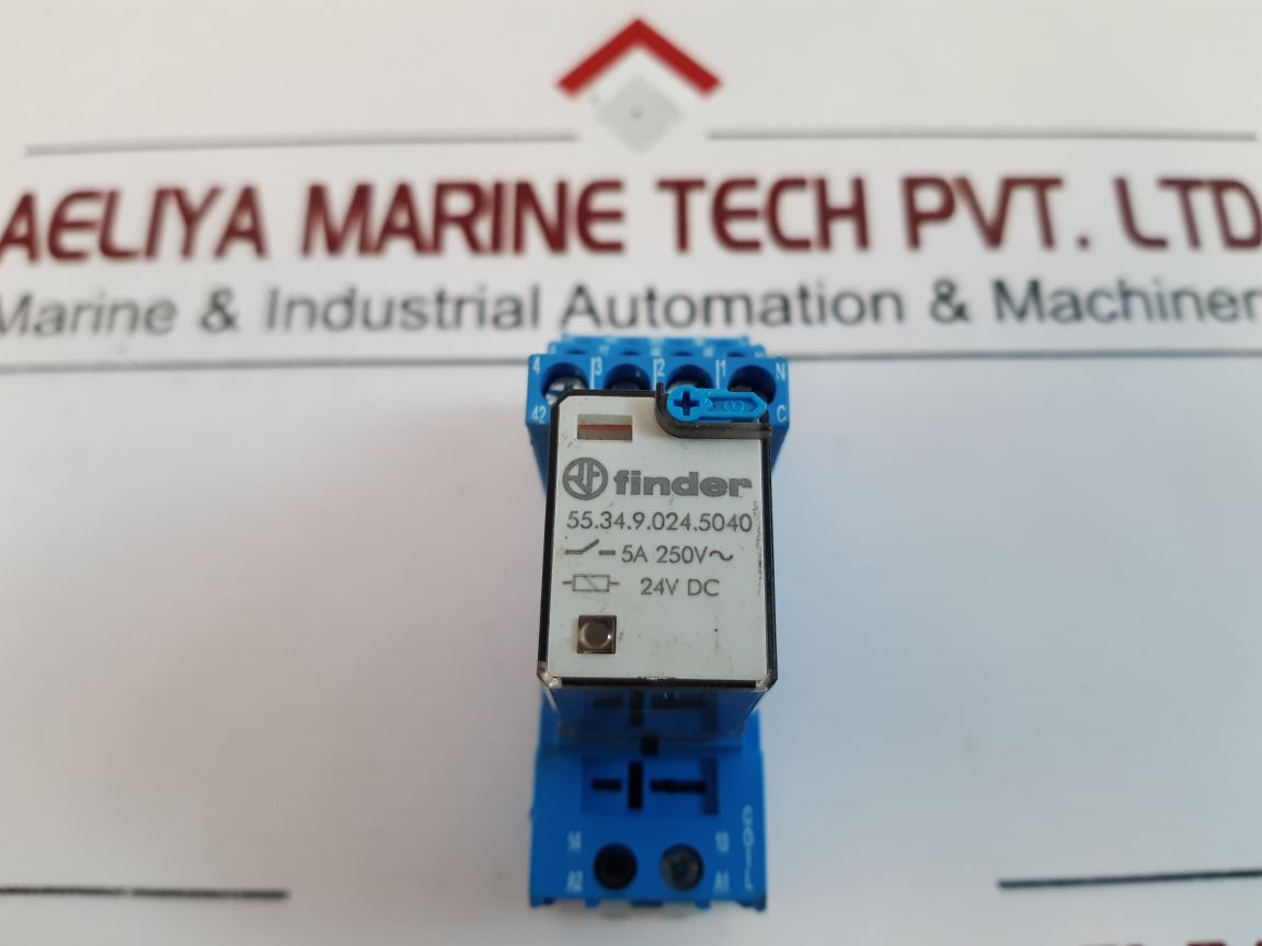 Finder 55.34.9.024.5040 Power Relay With Socket 94.04