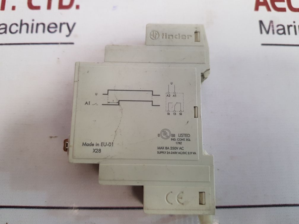 Finder 80.11.0.240.0000 Timer Relay Max 8A 250V Ac