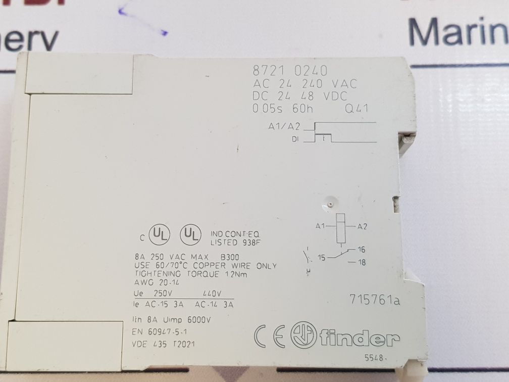 Finder 8721 0240 Timer Relay