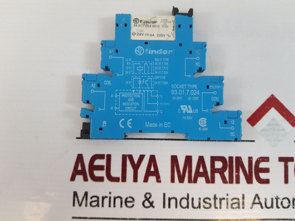 Lot Of 8X Finder 93.01.7.024 Power Relay 