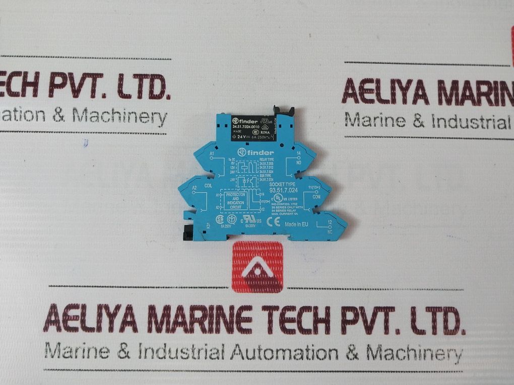 Finder 93.51.7.024 Relay Socket 34.51.7.024.0010 250V 6A