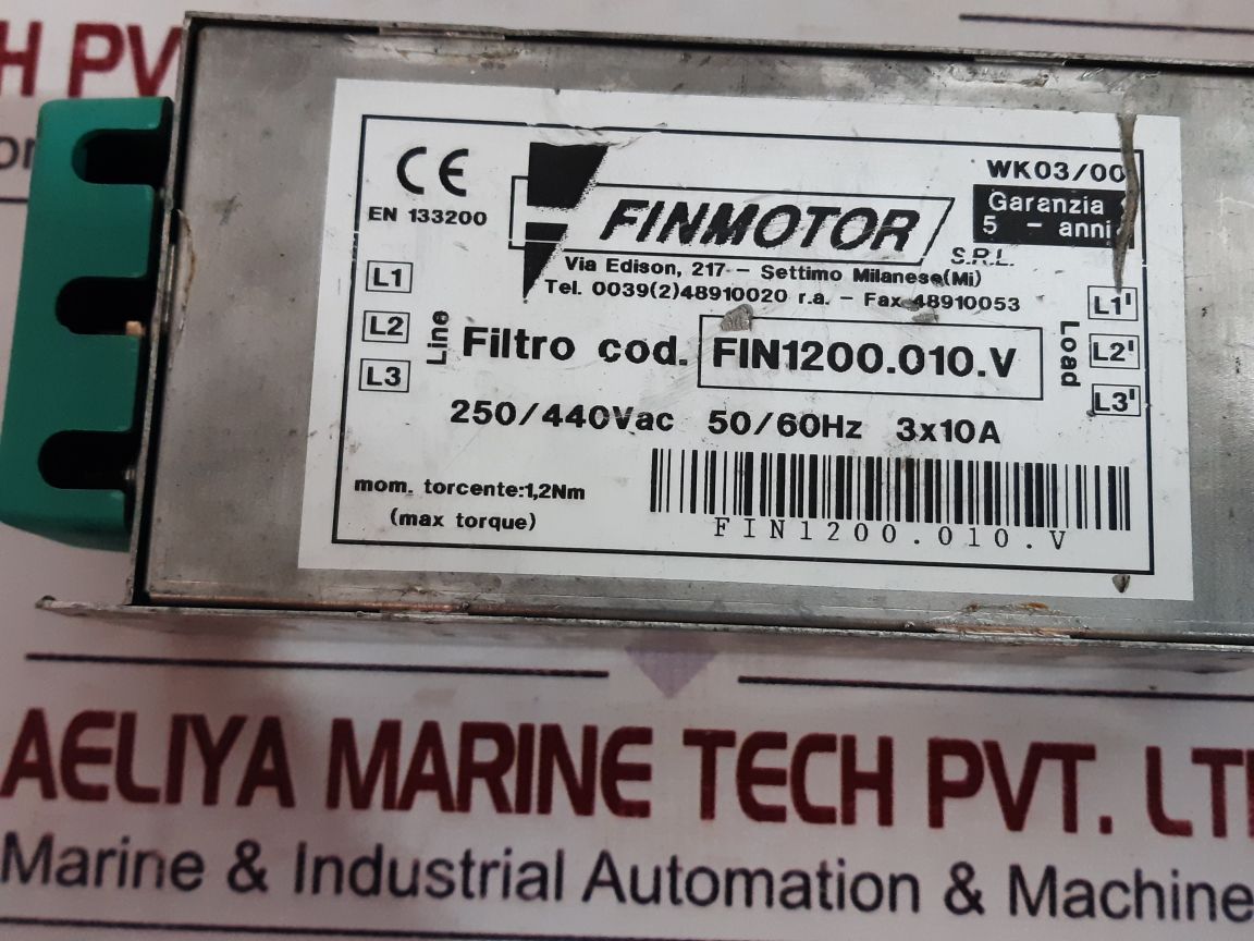 Finmotor Fin1200.010.V Line Filter
