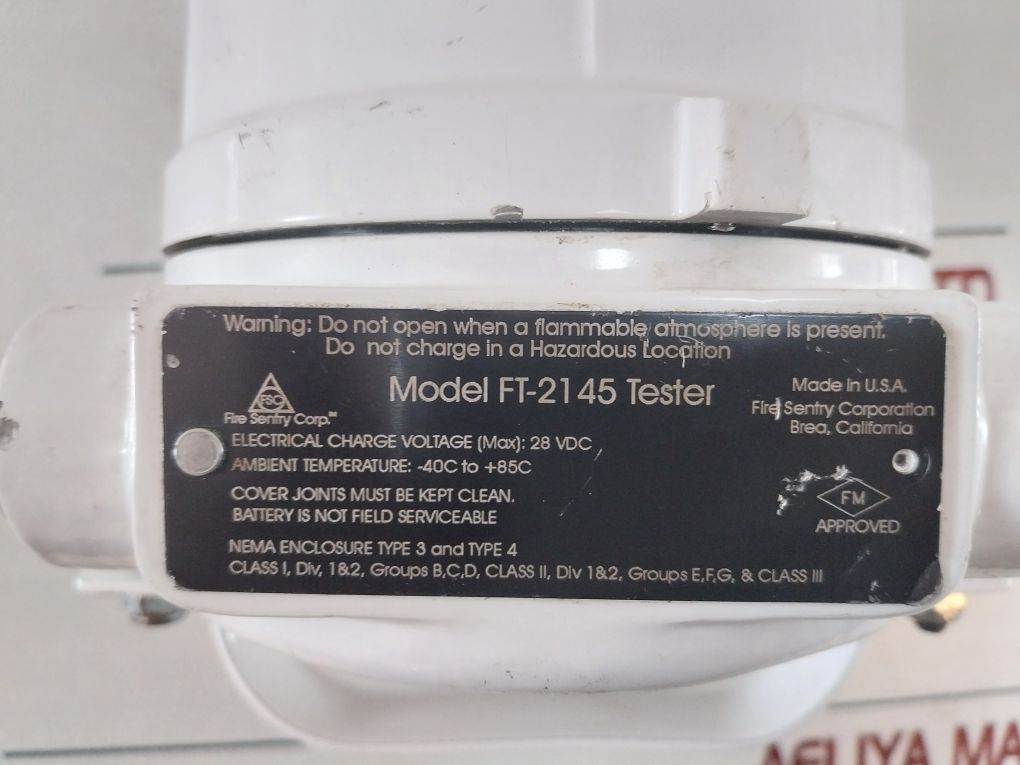 Fire Sentry Ft-2145 Tester Fire And Flame Detector 28 Vdc
