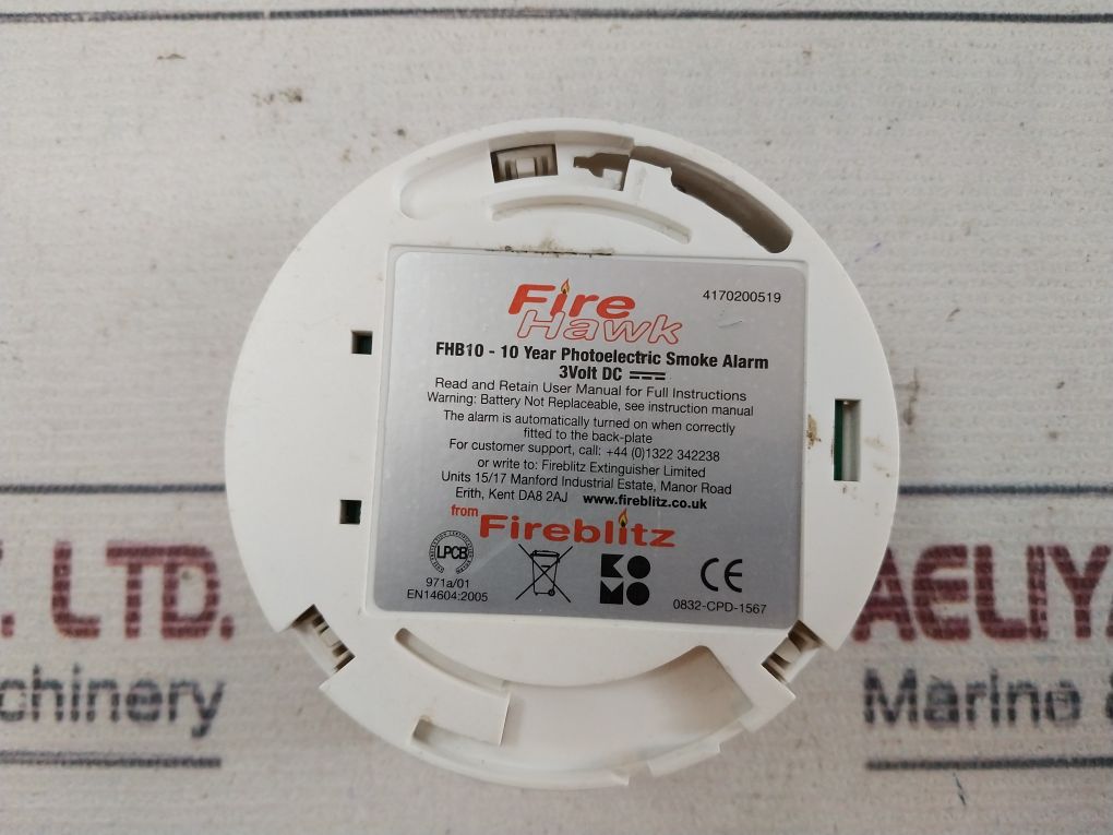 Firehawk Fhb10 Photoelectric Smoke Alarm