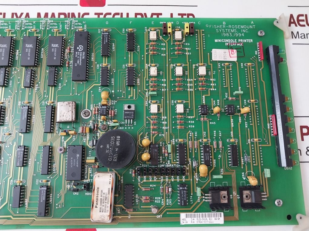 Fisher-rosemount 01984-1011-0003 Miniconsole Printer Interface