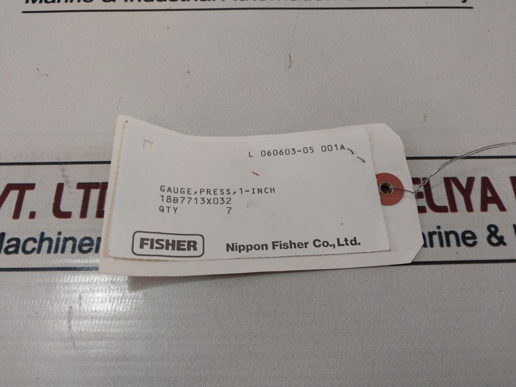 Fisher 18B7713X032 Pressure Gauge 0-4 Bar 1-inch