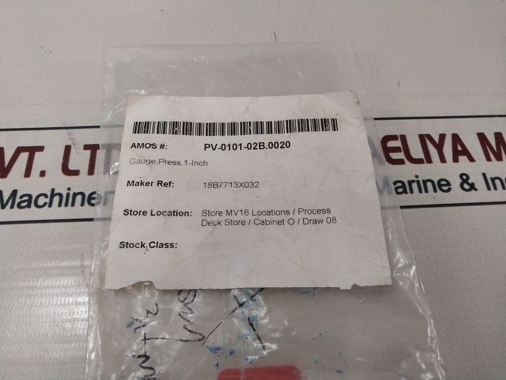 Fisher 18B7713X032 Pressure Gauge 0-4 Bar 1-inch