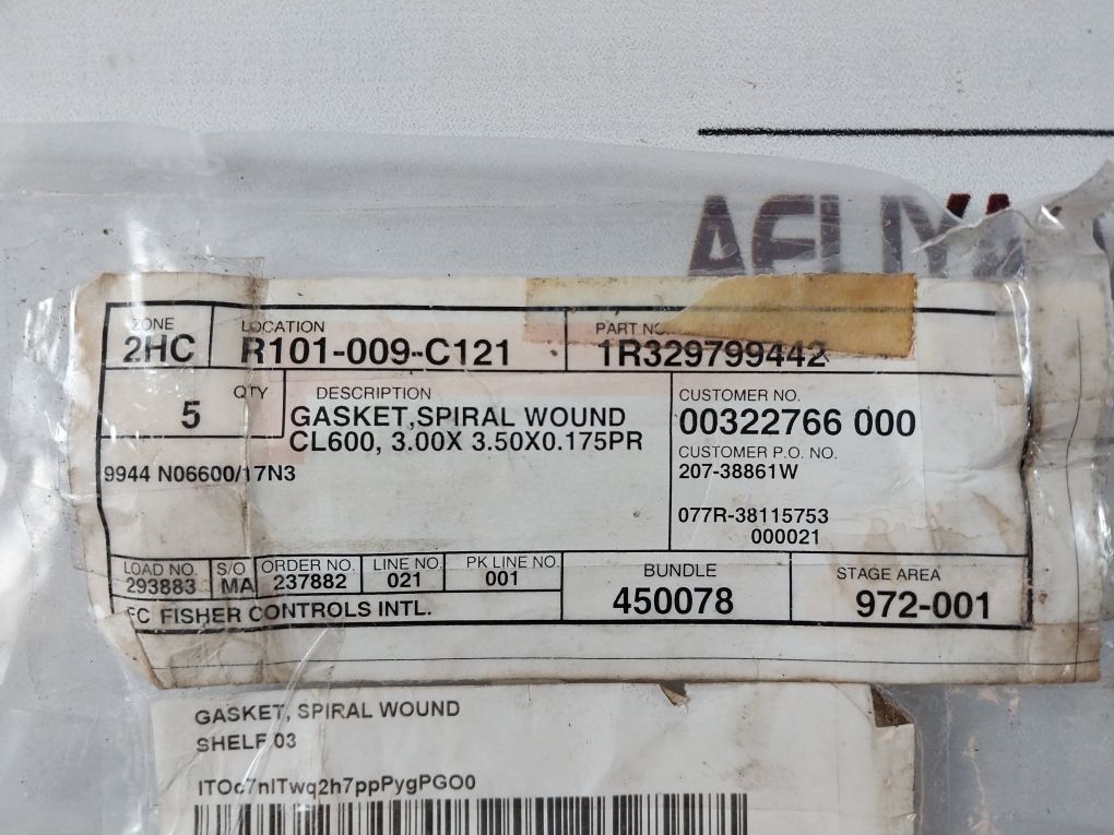 Fisher 1R329799442 Spiral Wound Gasket
