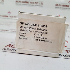 Fisher 20A0142X012 Plug