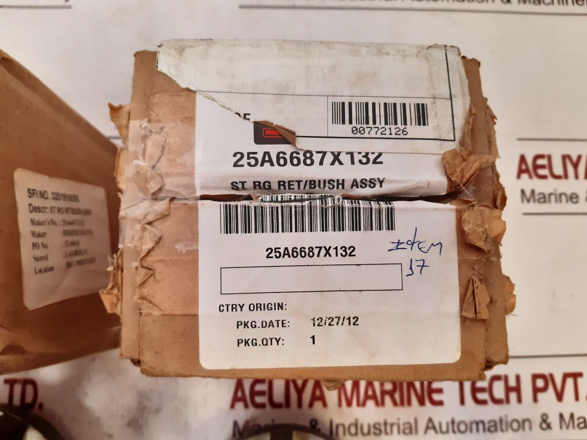 Fisher Emerson 25A6687X132 Seat Ring Retainer