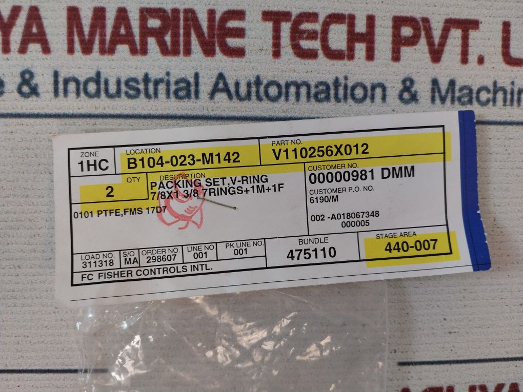 Fisher V110164X012 Repair Kit For Valve