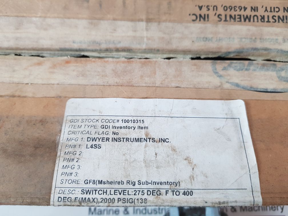 Flotect L4-ss Float Switch Series L4 2000 Psig