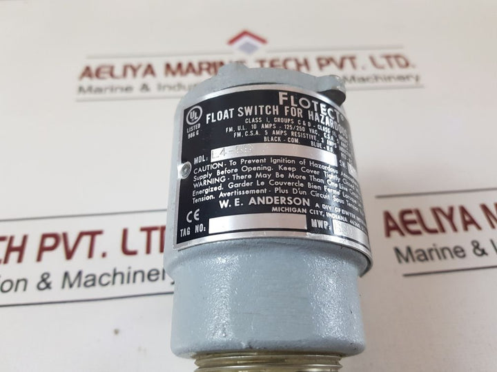 Flotect L4-ss Float Switch Series L4 2000 Psig