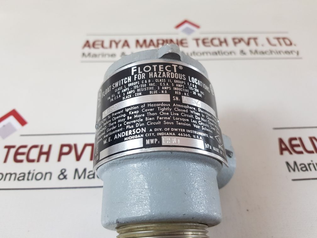 Flotect L4-ss Float Switch Series L4 2000 Psig