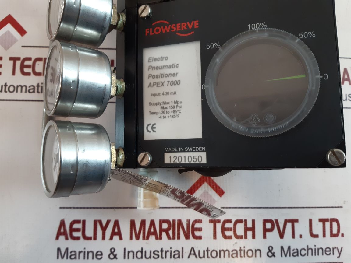 Flowserve Apex 7000 Electro Pneumatic Positioner 0-160 Psi
