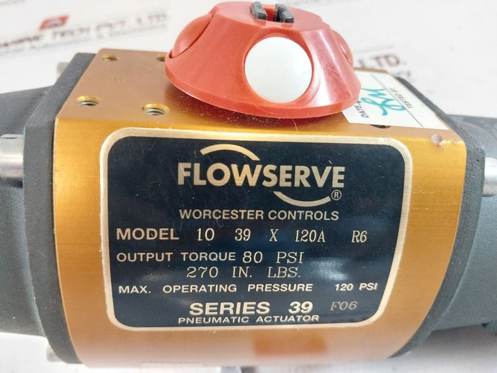 Flowserve Worcester Controls Series 39 Pneumatic Actuator 125 Max Psi