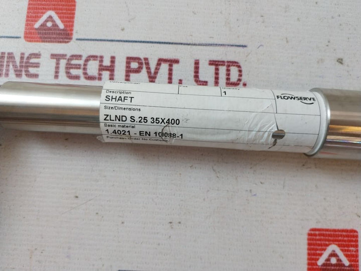 Flowserve Zlnd S.25 35X400 Stainless Steel Pump Shaft 1.4021-en 10088-1