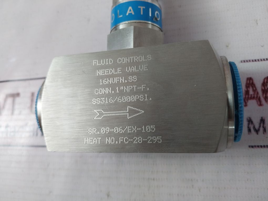 Fluid Controls 16Nvfn.Ss Needle Valve