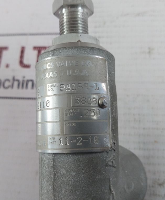 Fluid Mechanics 38200-2110 Safety-relief Valve