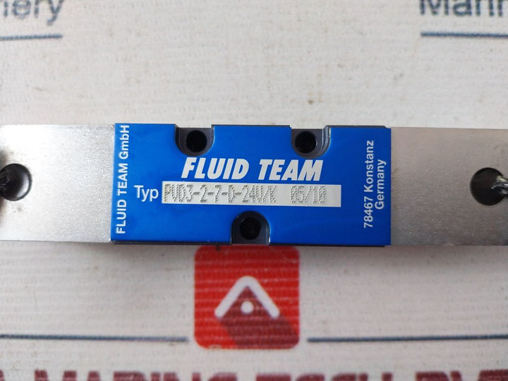 Fluid Team Pvd3-2-7-d-24V/K Solenoid Valve 24 Vdc