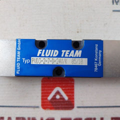 Fluid Team Pvd3-2-7-d-24V/K Solenoid Valve 24 Vdc