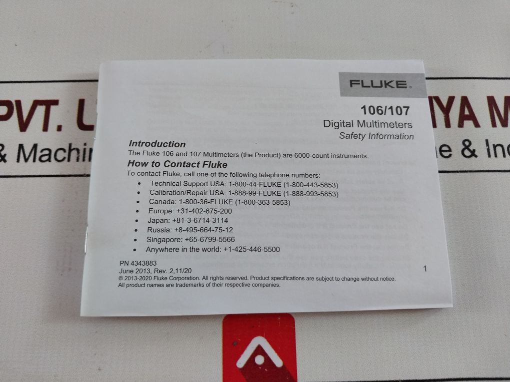 Fluke 107 Digital Multimeter