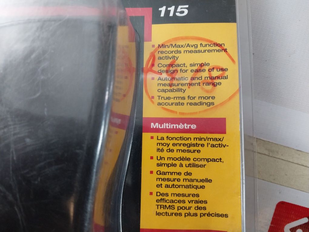 Fluke 115 True Rms Multimeter 600V With Cables