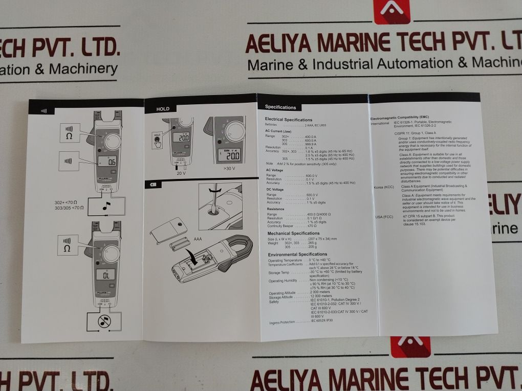 Fluke 302+ Digital Clamp Meter