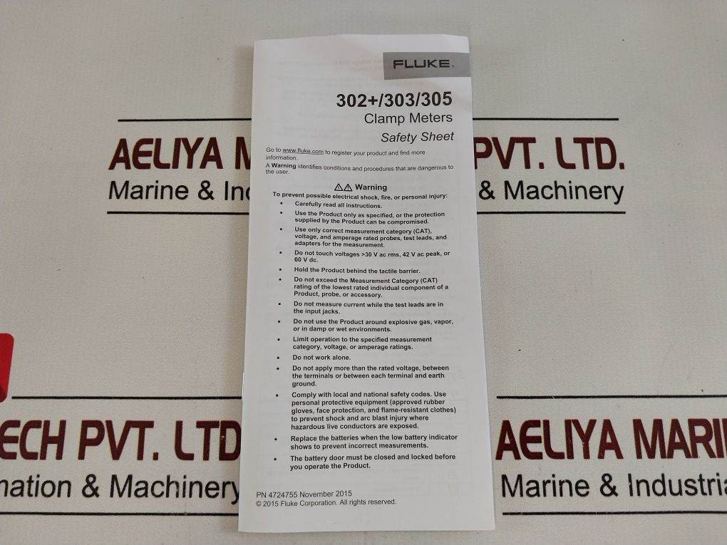 Fluke 302+ Digital Clamp Meter