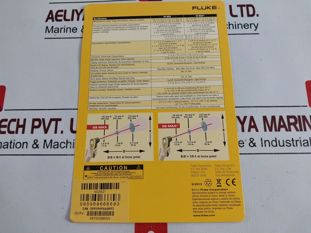 Fluke 59 Max Ir-infrared Thermometer 650Nm