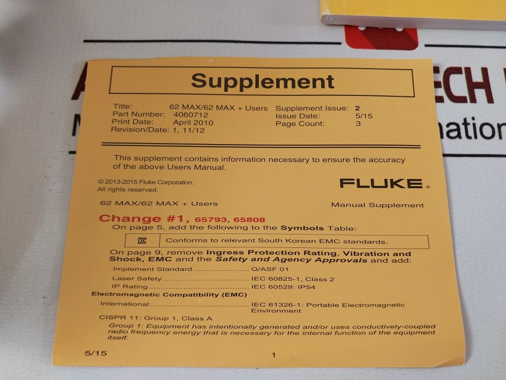 Fluke 62 Max Infrared Thermometer 4060712