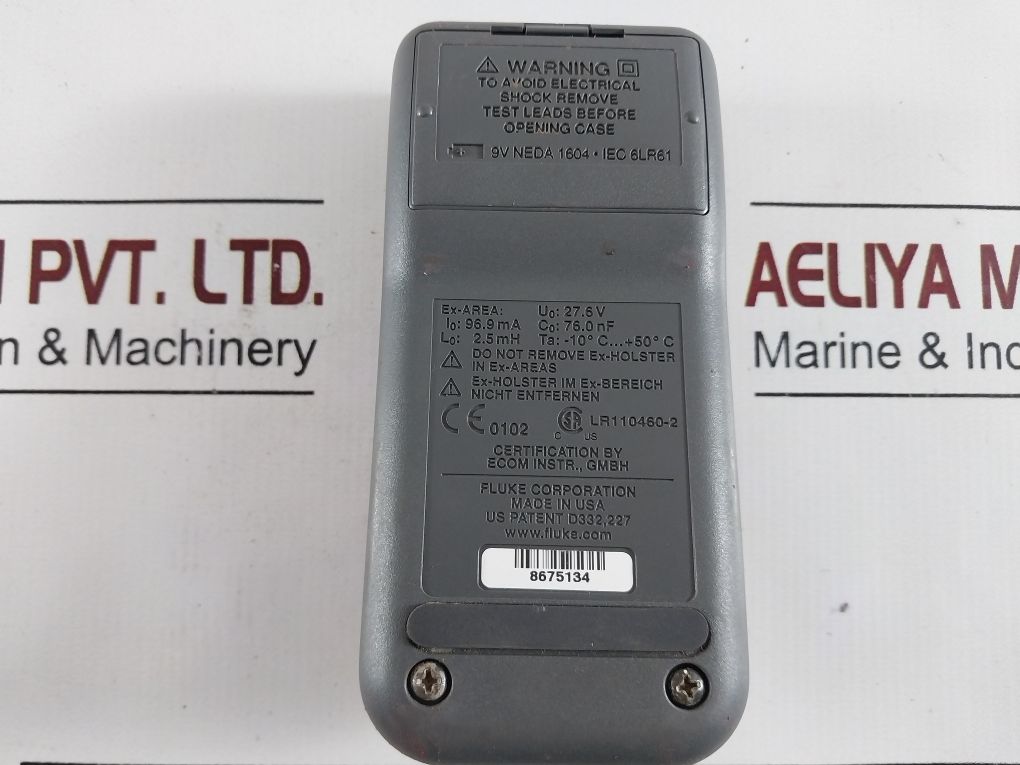 Fluke 707Ex Ma Intrinsically Safe Ma Loop Calibrator