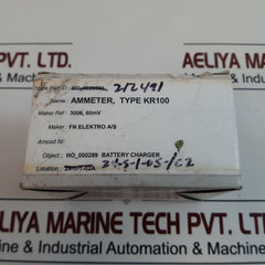 Fn Elektro Kr100 Ammeter -80 To +80 Dc
