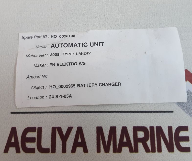 Fn Elektro Lm Automatic Unit 24V