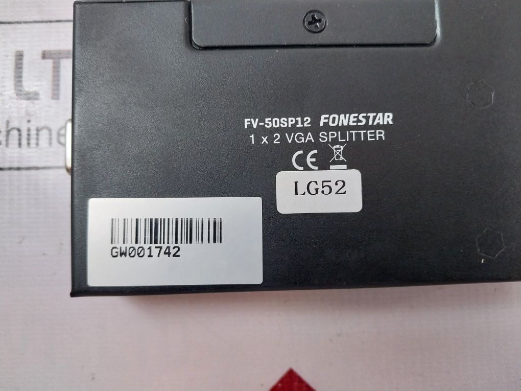 Fonestar Fv-50Sp12 1 X 2 Vga Splitter Distributor With Pa001 Power Adapter