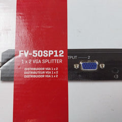 Fonestar Fv-50Sp12 1 X 2 Vga Splitter Distributor With Pa001 Power Adapter