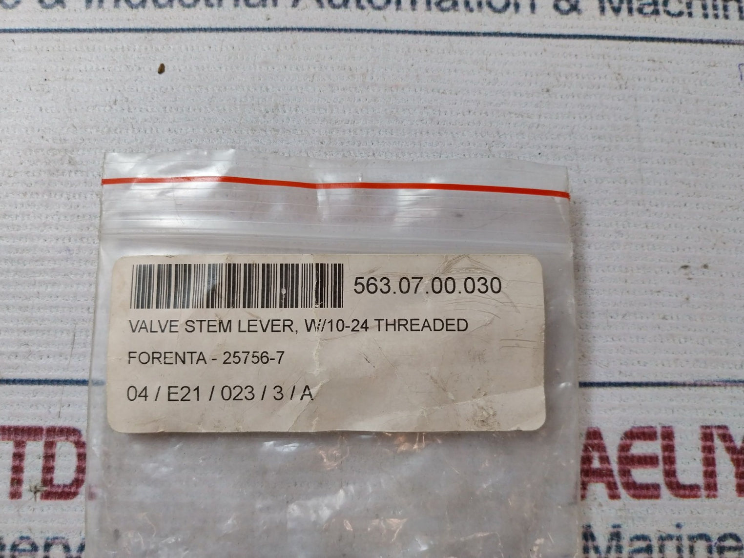 Forenta 25756-7 Valve Stem Lever