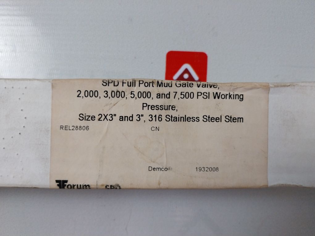 Forum 051818708 G Spd Full Port Mud Gate Valve