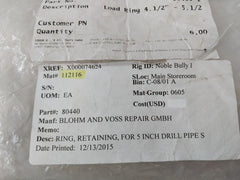 Forum B V Oil 83405-1 Retaining Ring