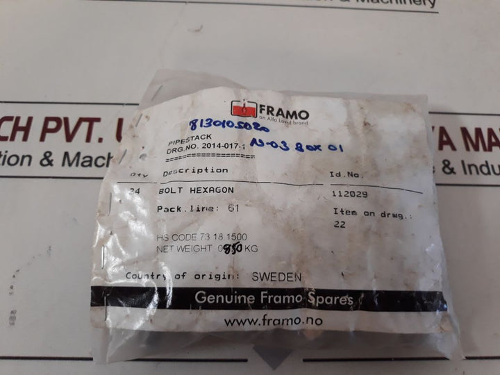 Framo 112029 Bolt Hexagon