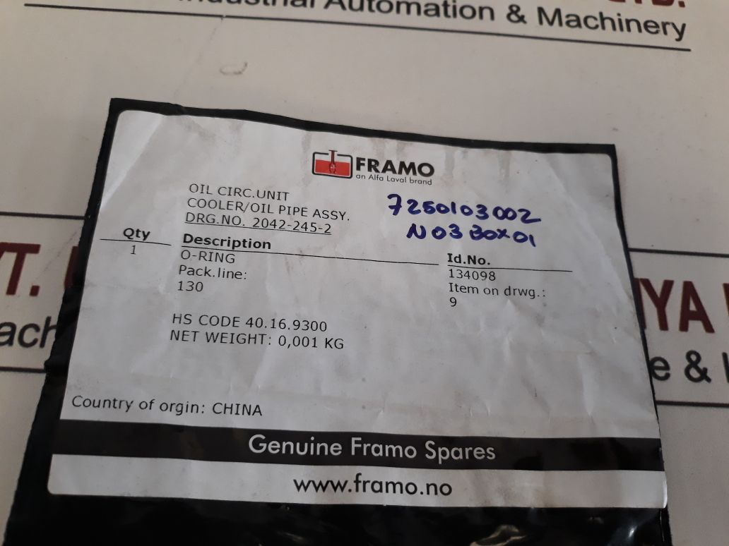 Framo 134098 O-ring