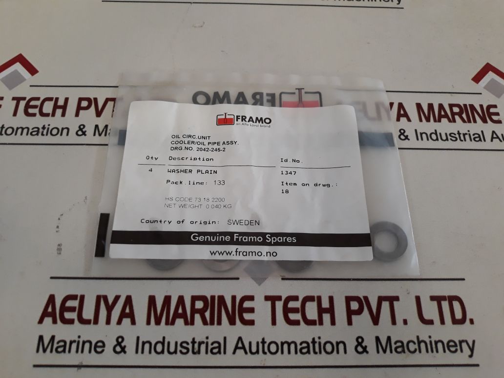 Framo 1347 Washer Plain 73.18.2200