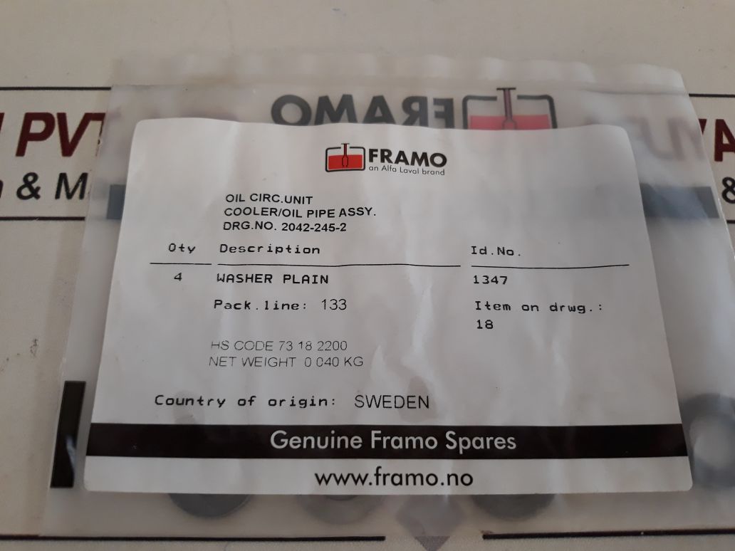 Framo 1347 Washer Plain 73.18.2200
