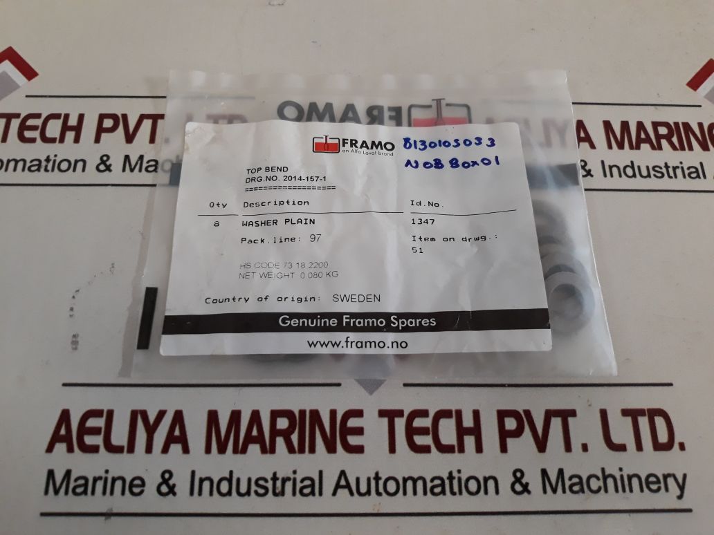 Framo 1347 Washer Plain