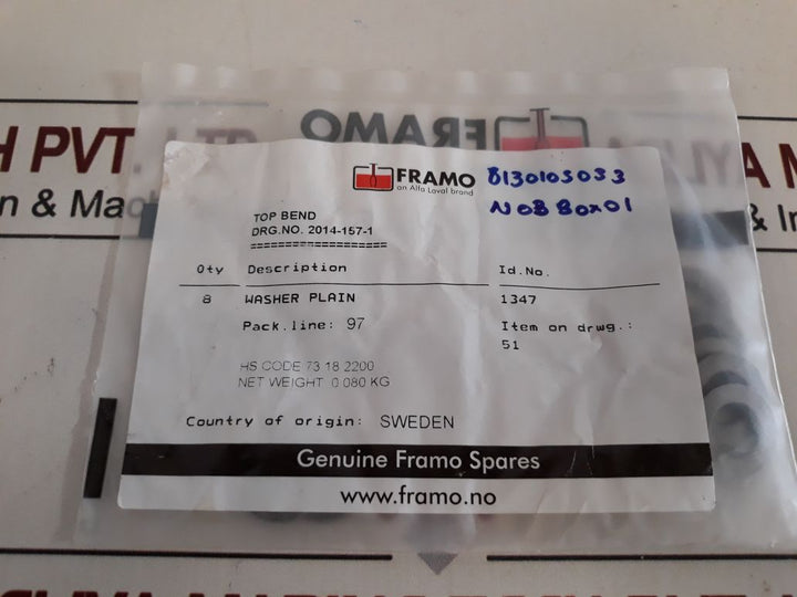 Framo 1347 Washer Plain
