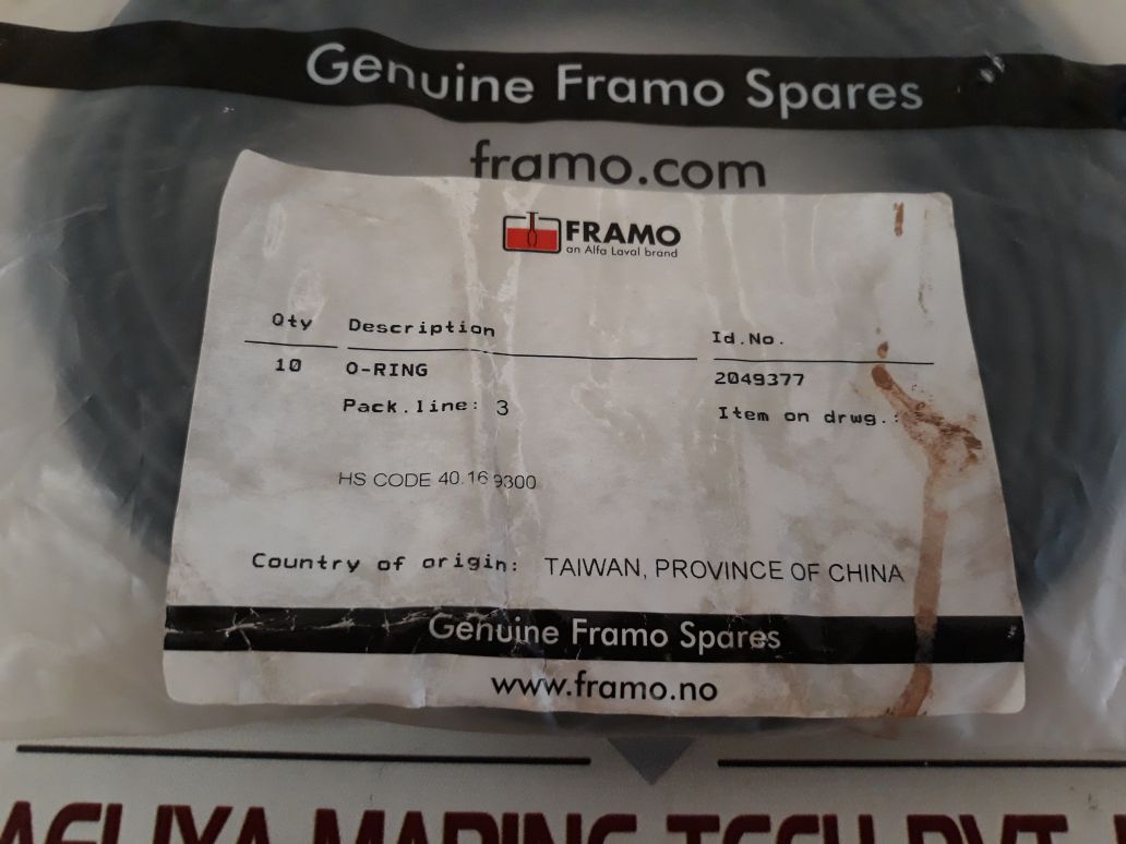 Framo 2049377 O-ring