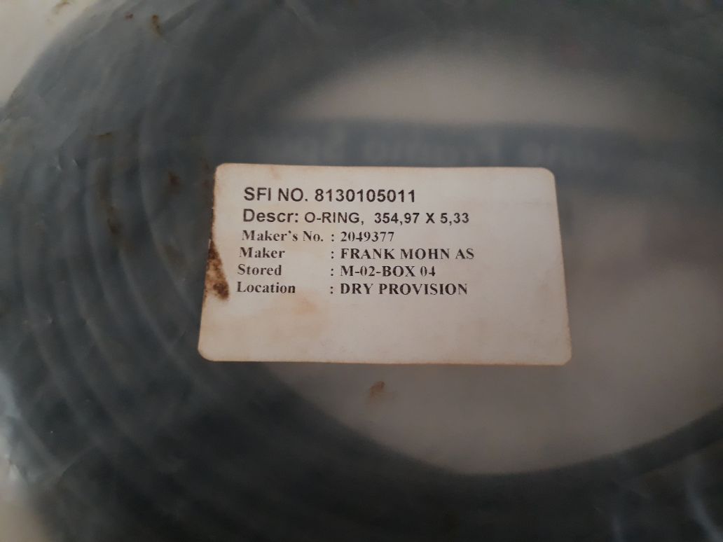 Framo 2049377 O-ring