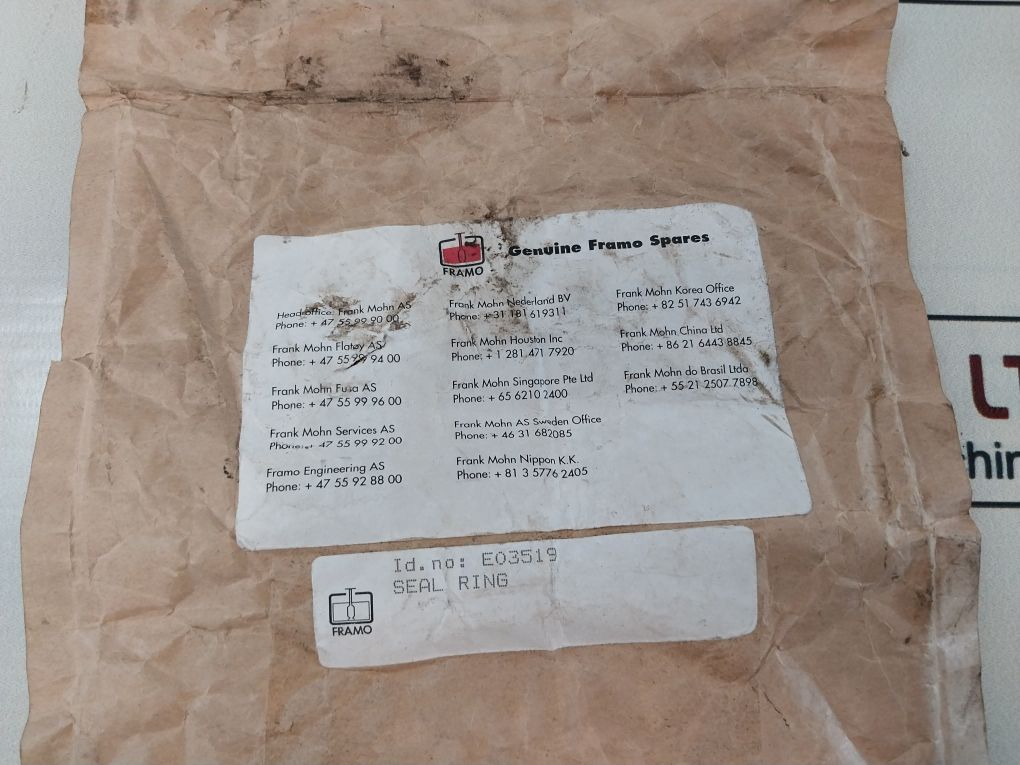 Framo 439714 Seal Ring E03519