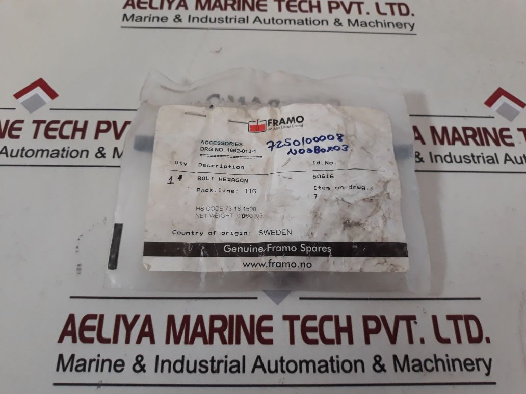 Framo 60616 Bolt Hexagon