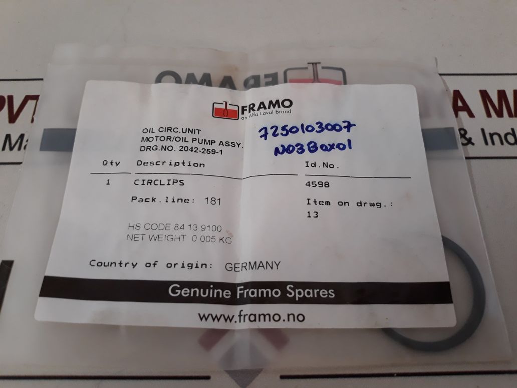 Framo Circlips 4598